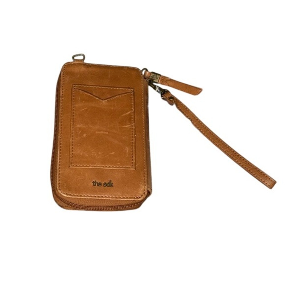 The Sak Brown Wristlet Clutch With Crossbody Strap - Picture 2 of 6